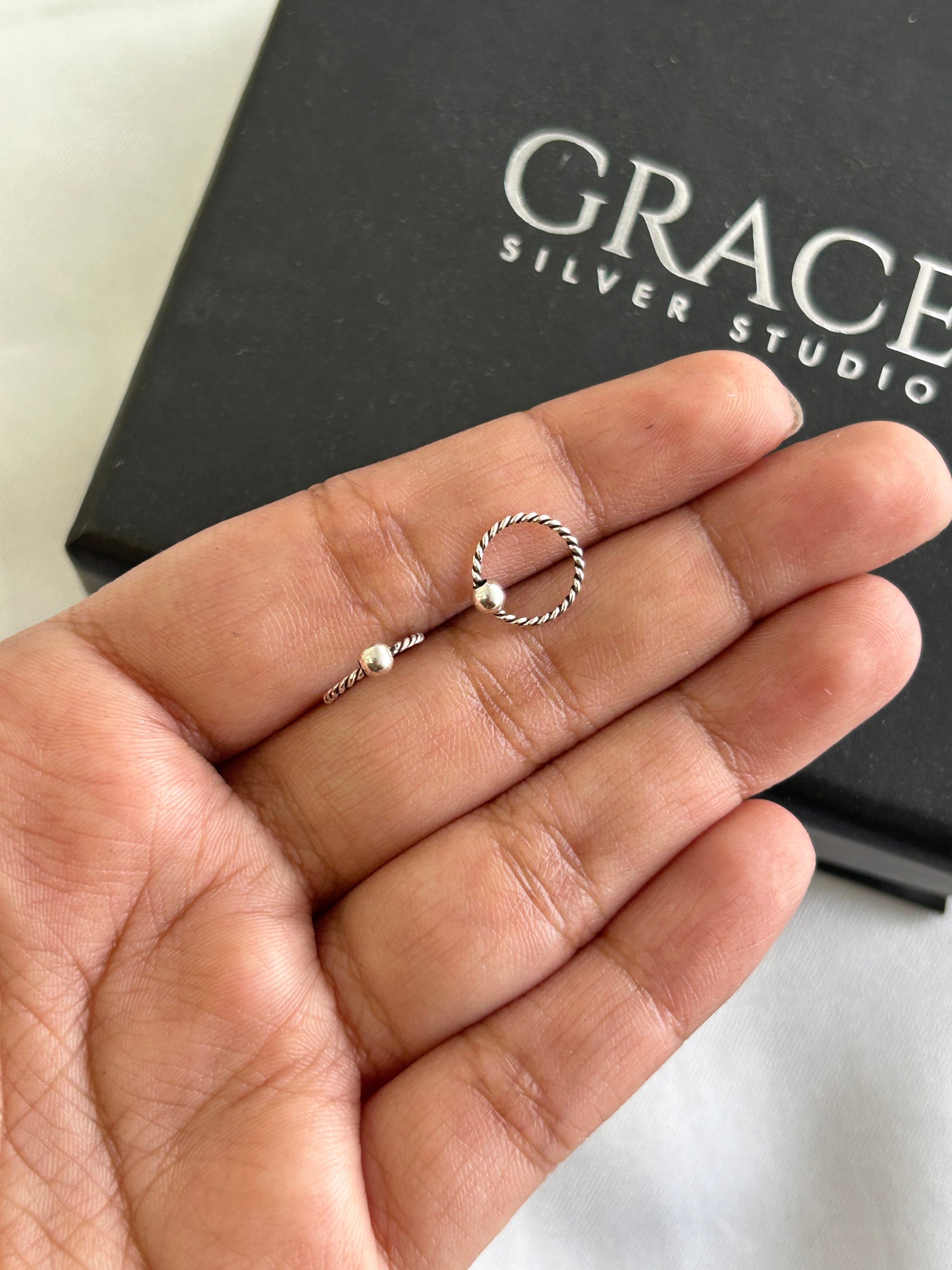 Silver Nose Pins