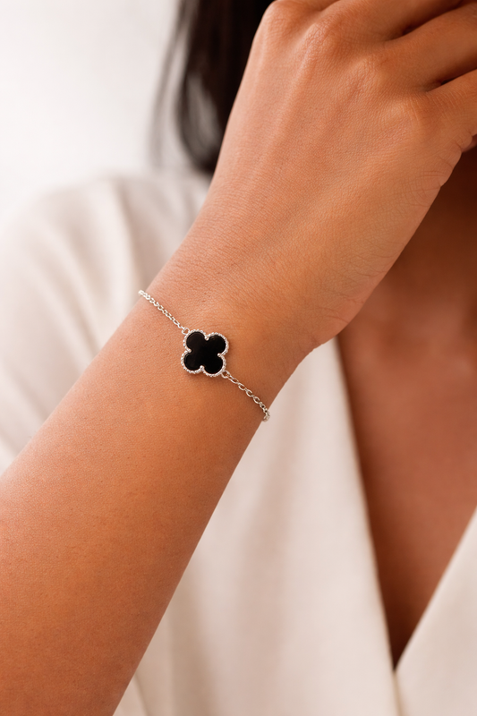 Silver Van Cleef Style Bracelet