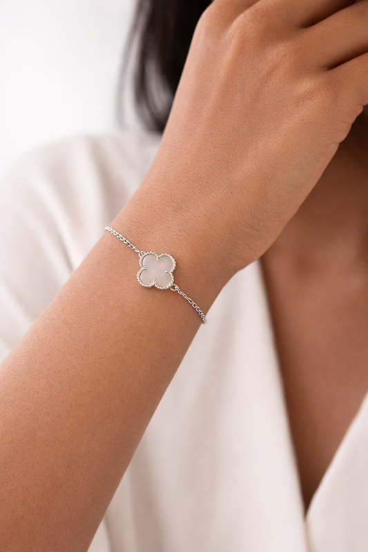 Silver MOP Van Cleef Style Bracelet