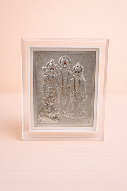Pure Silver Ram Darbar Photo Frame | 999 Silver Hallmarked