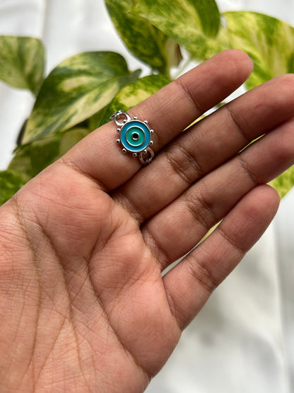 Silver Evil Eye Ring Mystic