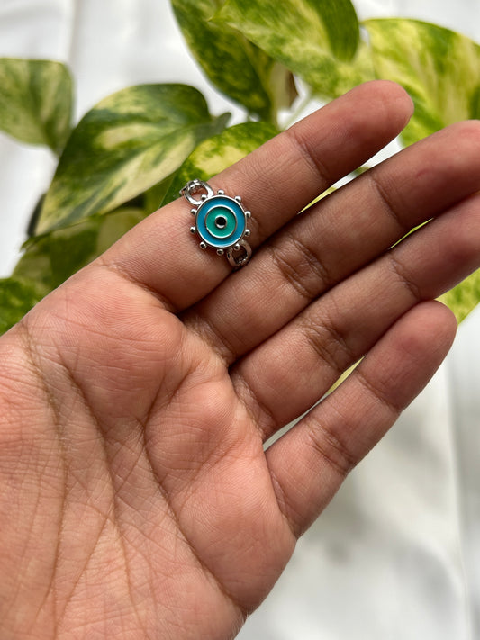 Silver Evil Eye Ring Mystic