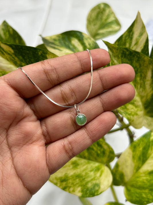 Silver Aventurine Pendant