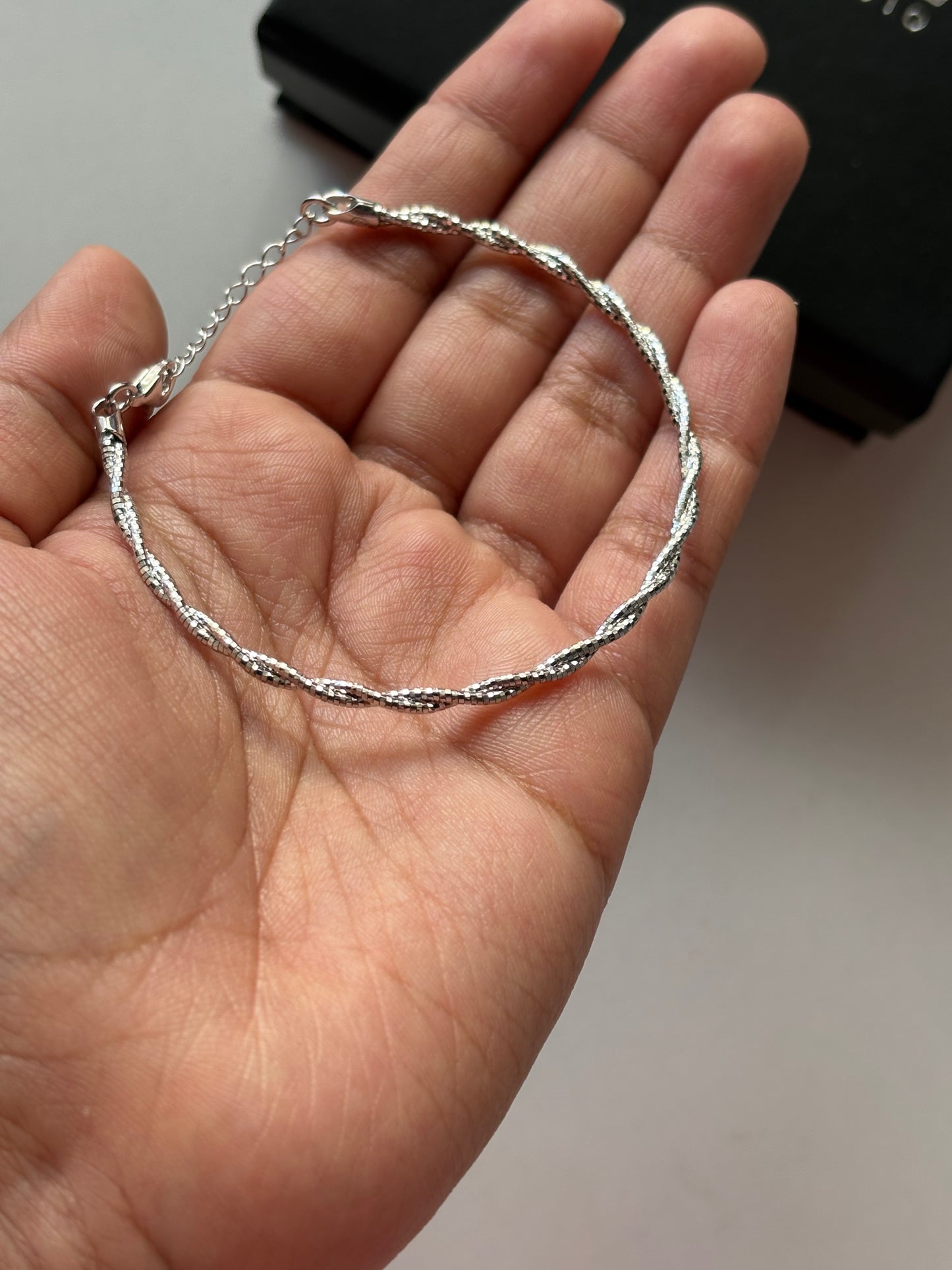Silver Italian Twist Bracelet