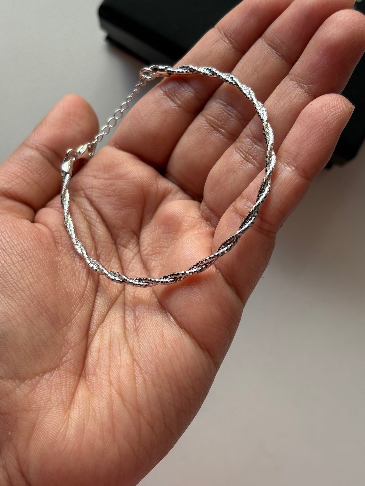 Silver Italian Twist Bracelet