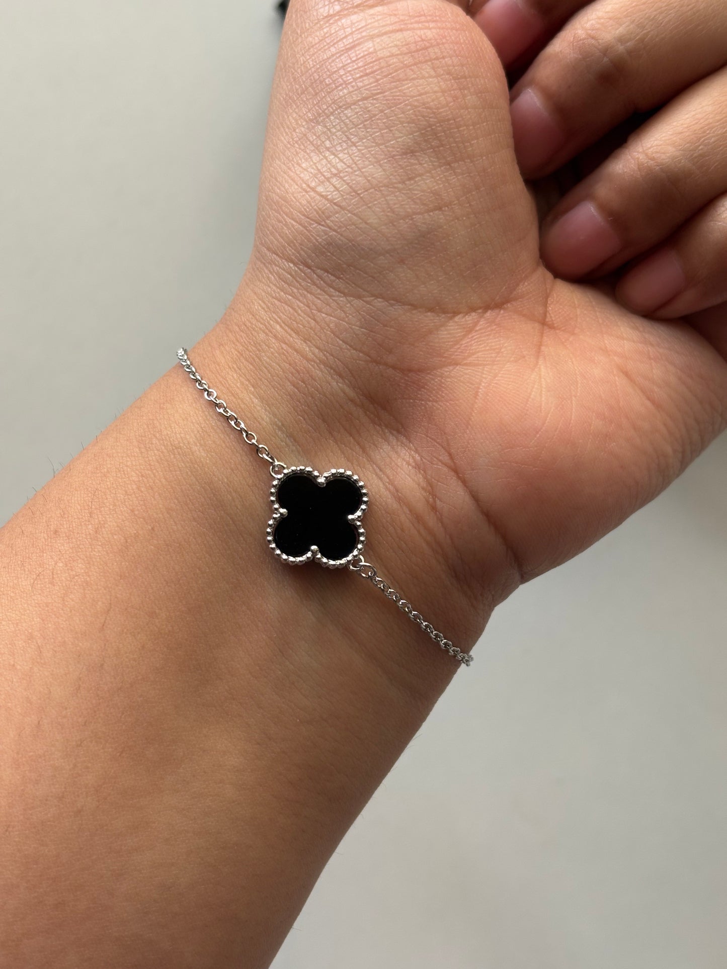 Silver Van Cleef Style Bracelet