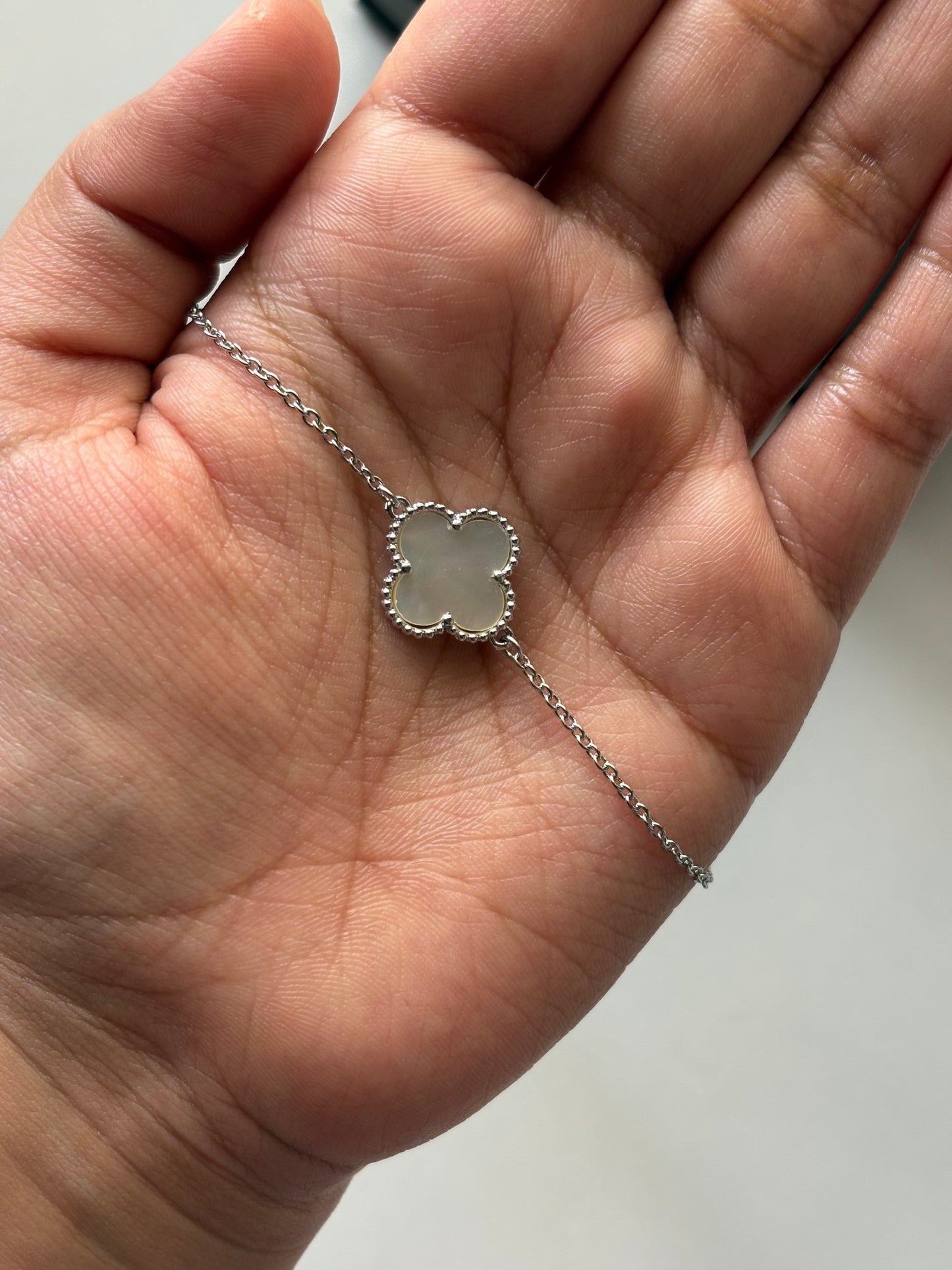 Silver MOP Van Cleef Style Bracelet