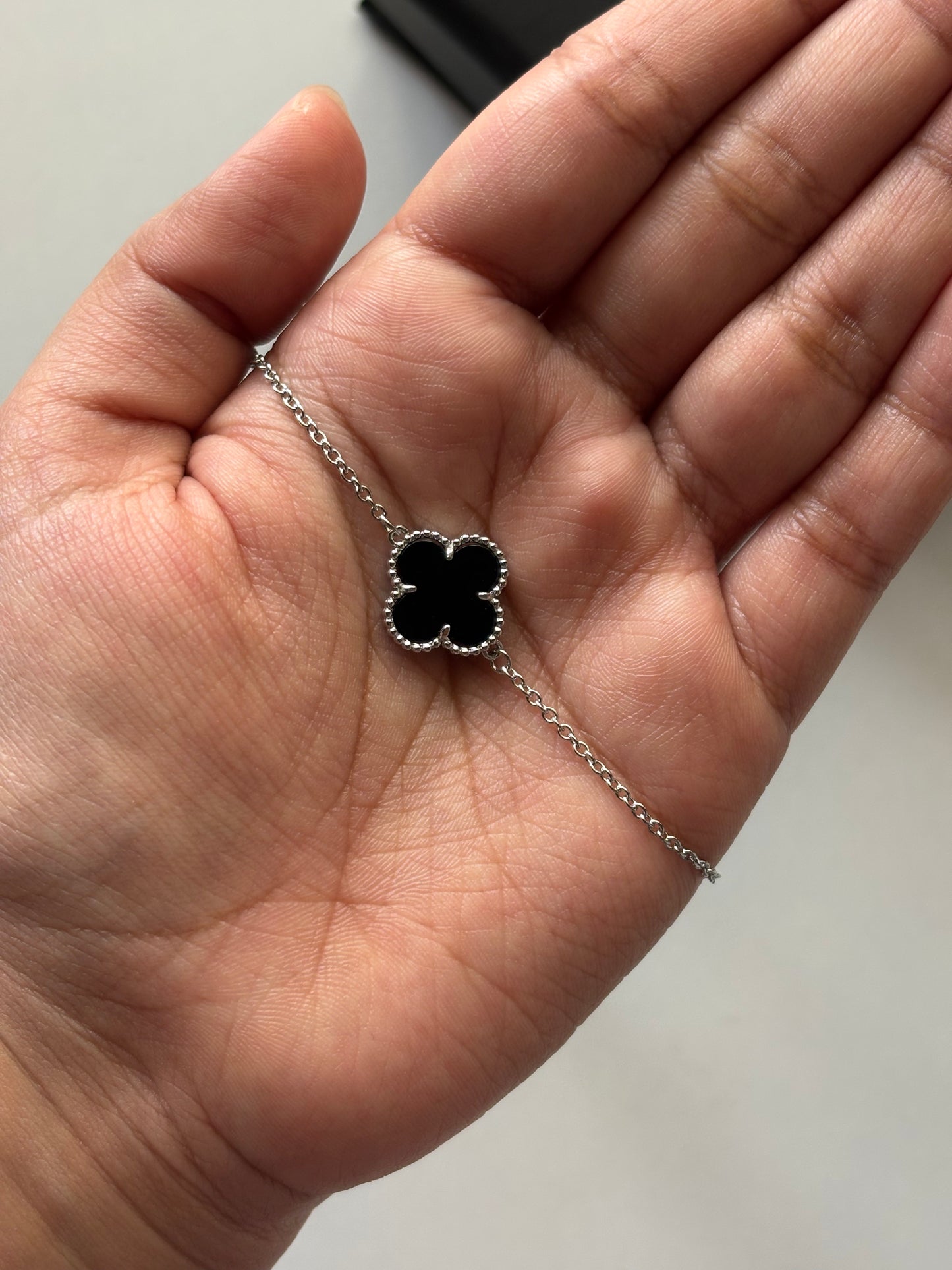 Silver Van Cleef Style Bracelet