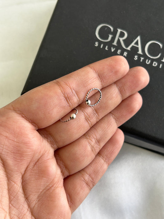 Silver Meher Nose/Ear Hoop