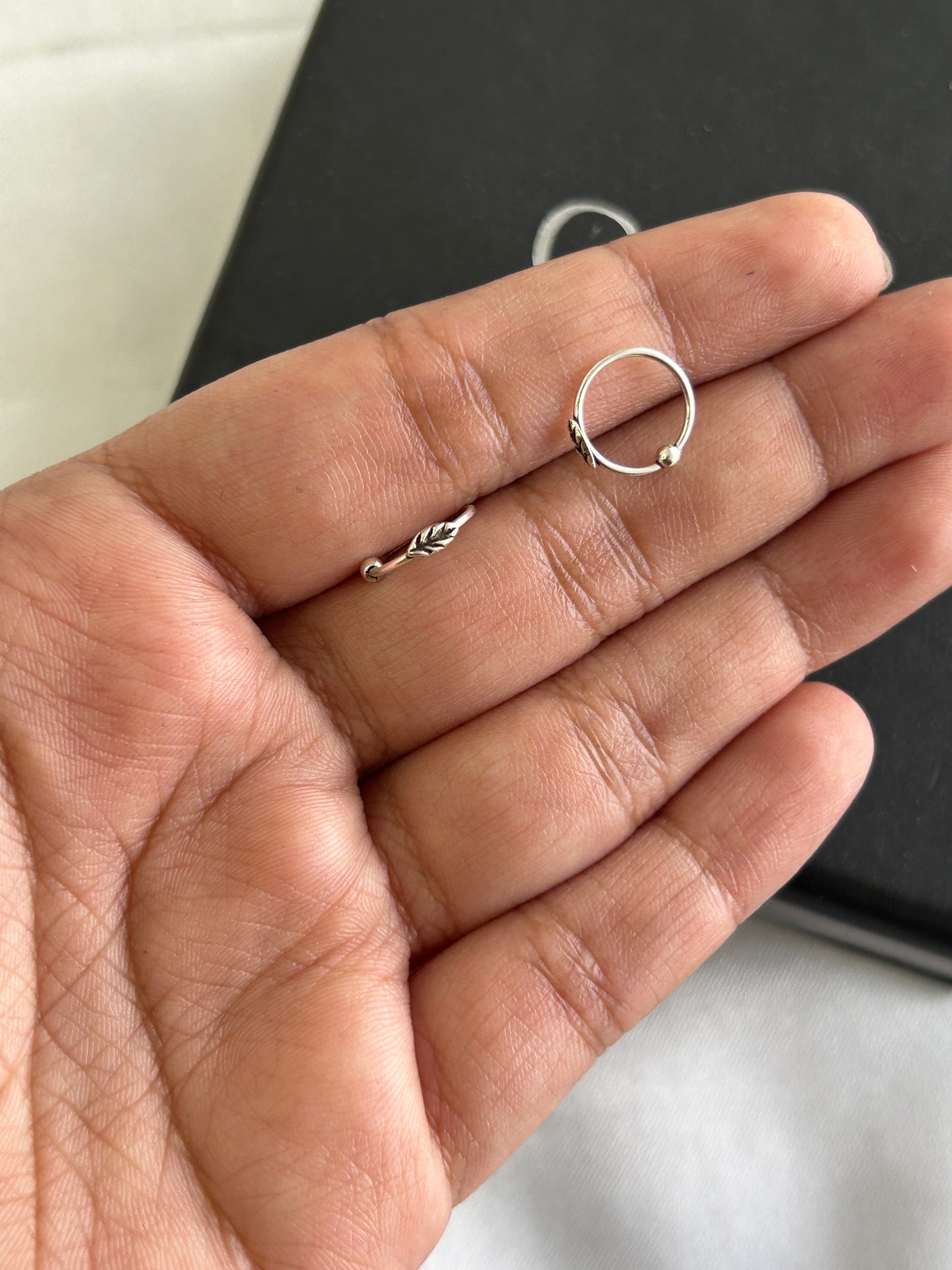 Silver Arohi Nose/Ear Hoop