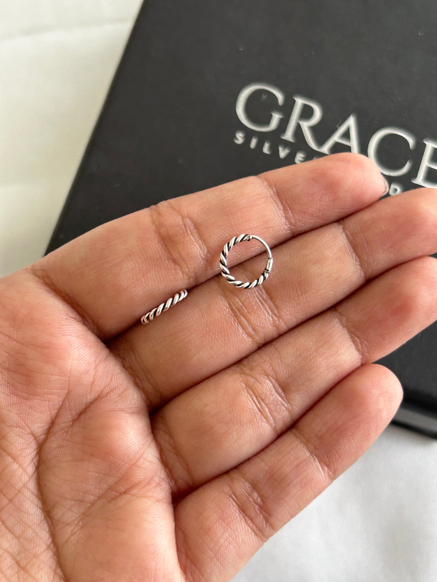 Silver Amaira Nose/Ear Hoop
