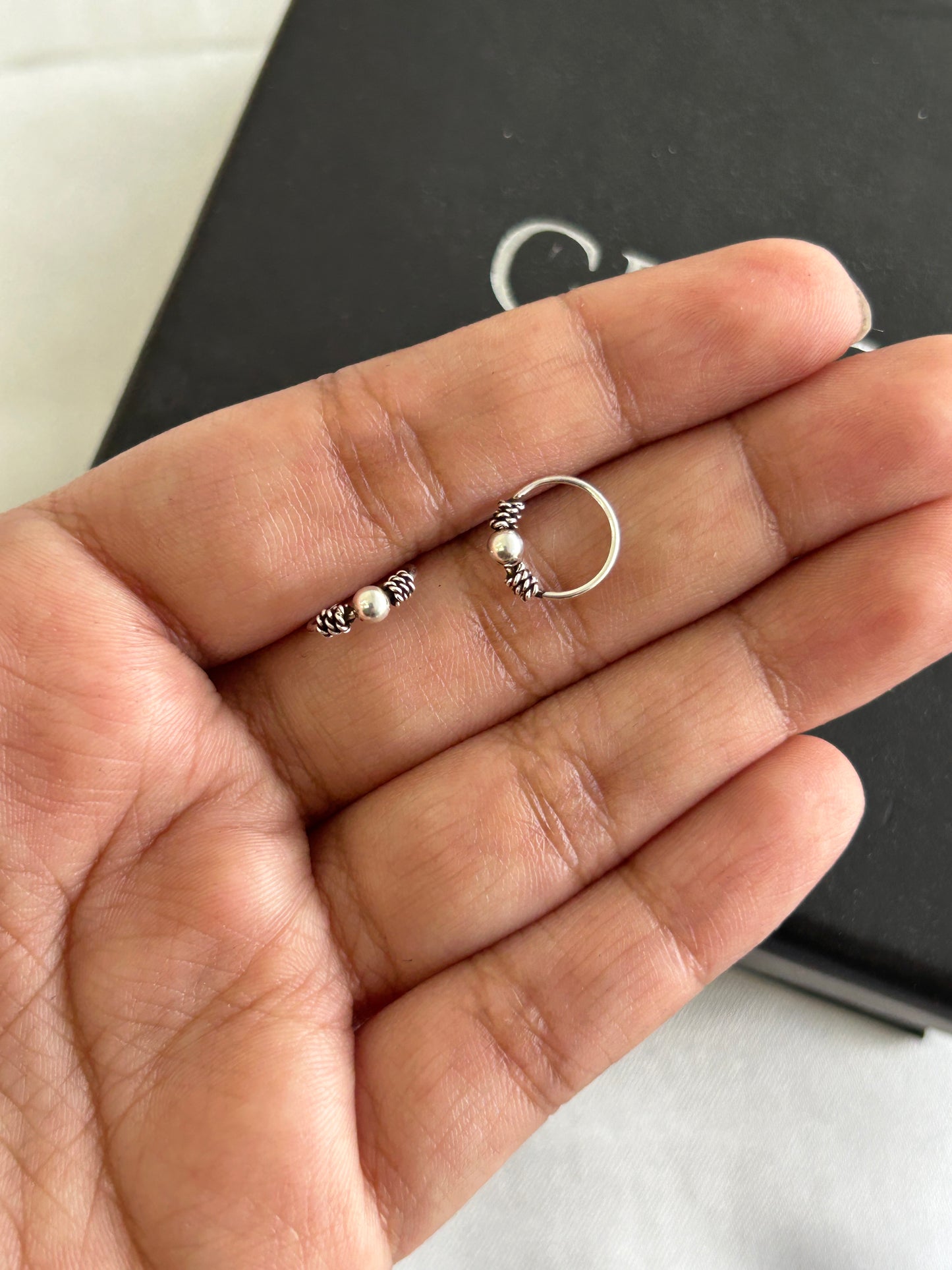 Silver Gul Nose/Ear Hoop