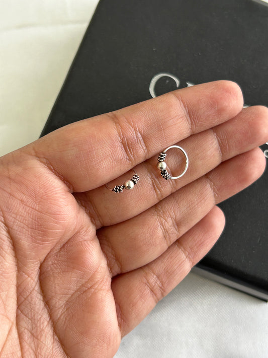 Silver Gul Nose/Ear Hoop