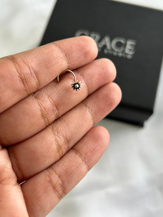 Silver Nargis Wired Nose Pin