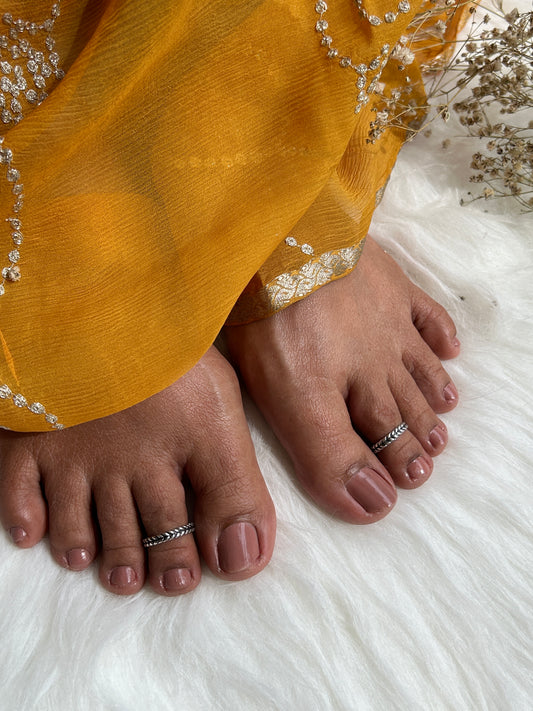 Silver Eka Toe Ring