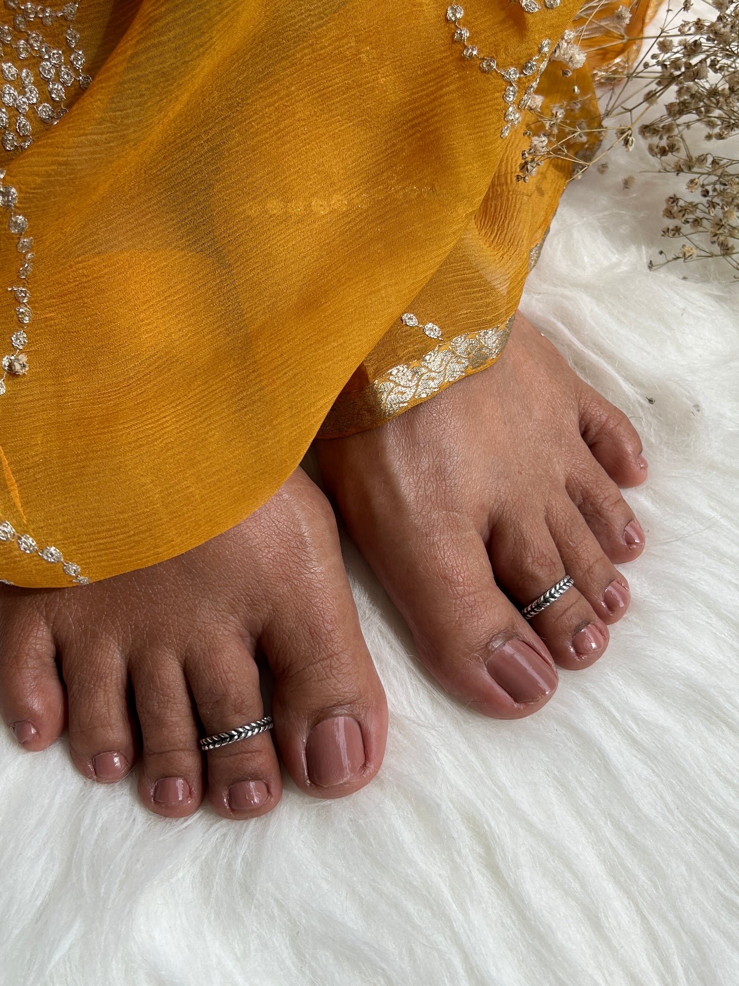 Silver Eka Toe Ring